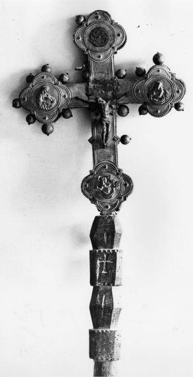 croce processionale - ambito laziale (inizio sec. XX)