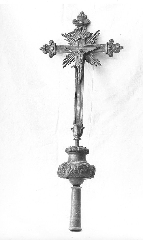 croce processionale - ambito laziale (fine/inizio secc. XVII/ XVIII)