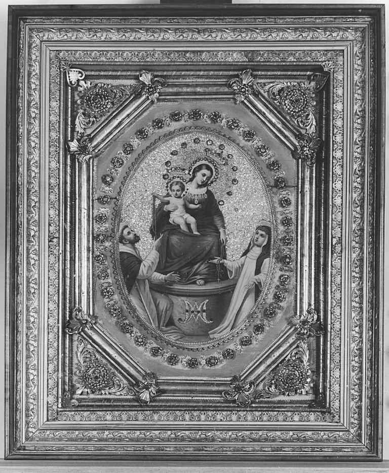 Madonna del Rosario (dipinto) - ambito laziale (fine/inizio secc. XIX/ XX)