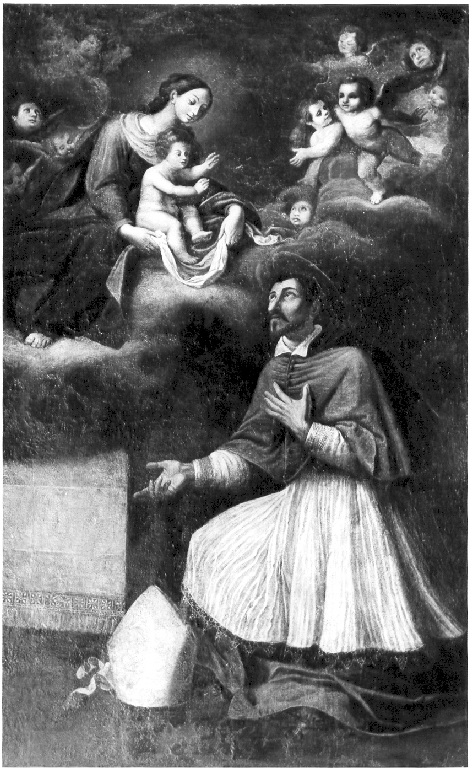 estasi di San Carlo Borromeo (dipinto) di Niccoli Lattanzio (sec. XVII)