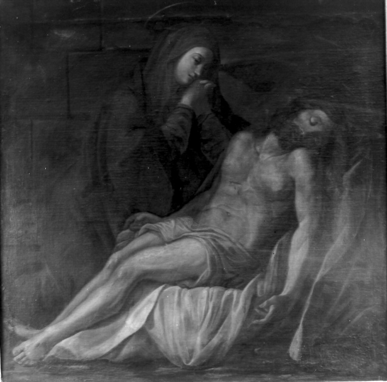 compianto sul Cristo morto (dipinto) - ambito napoletano (seconda metà sec. XVII)