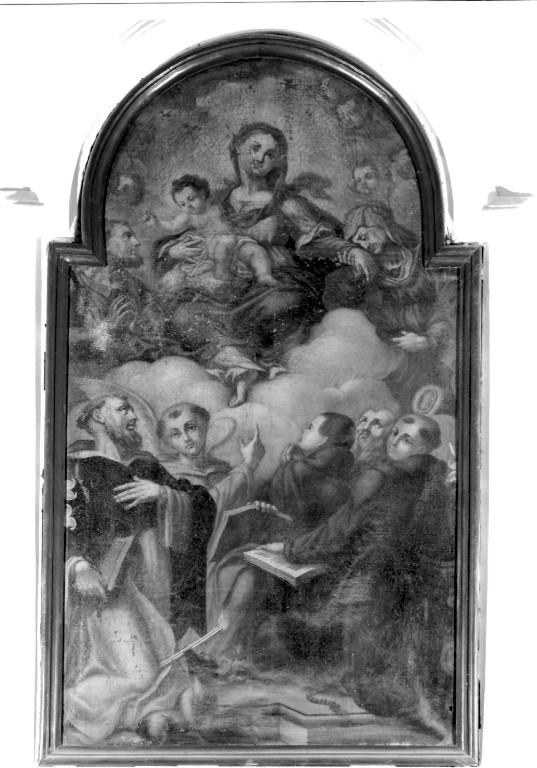 Madonna con Bambino e Santi (dipinto) - ambito laziale (sec. XVIII)