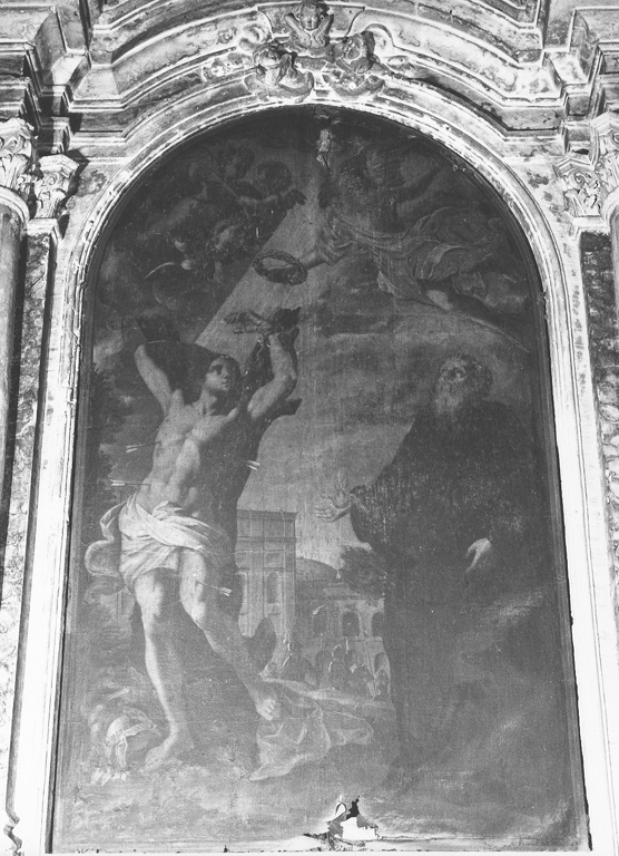 San Sebastiano e Sant'Antonio Abate (dipinto) - ambito romano (fine/inizio secc. XVII/ XVIII)
