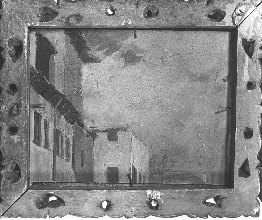 paesaggio (dipinto, frammento) di Calcagnadoro Antonino (prima metà sec. XX)