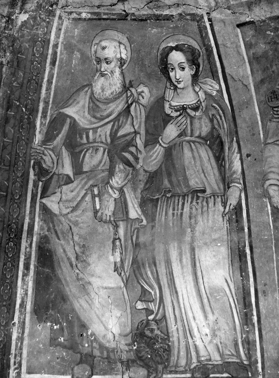 Sant'Andrea, Santa Margherita (dipinto) - ambito umbro-laziale (sec. XVII)