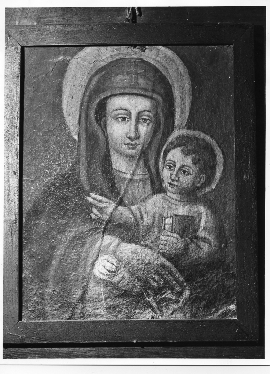 Madonna con Bambino (dipinto) - manifattura laziale (secc. XVII/ XVIII)