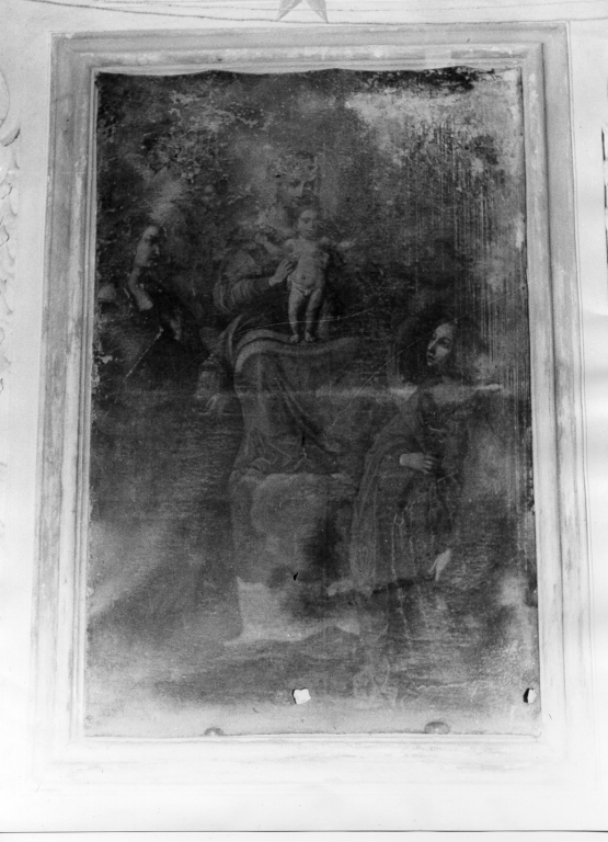 Madonna con Bambino e Santi (dipinto) - ambito laziale (sec. XVIII)