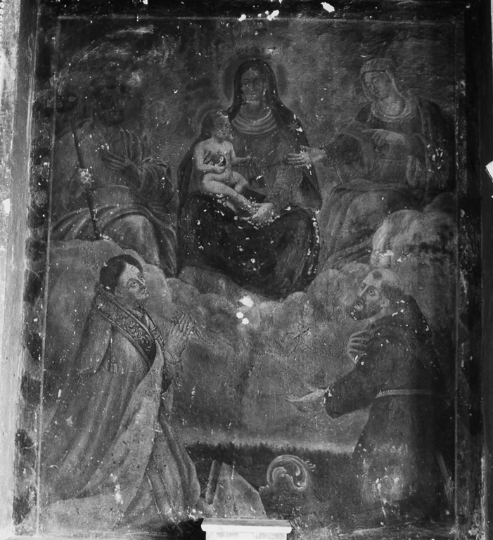 Madonna del Carmelo e santi (dipinto) - ambito laziale (sec. XVIII)