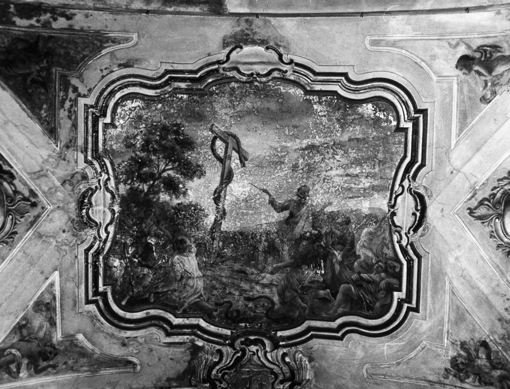 Mosè e il serpente di bronzo (decorazione pittorica) - ambito Italia meridionale (prima metà sec. XVIII)