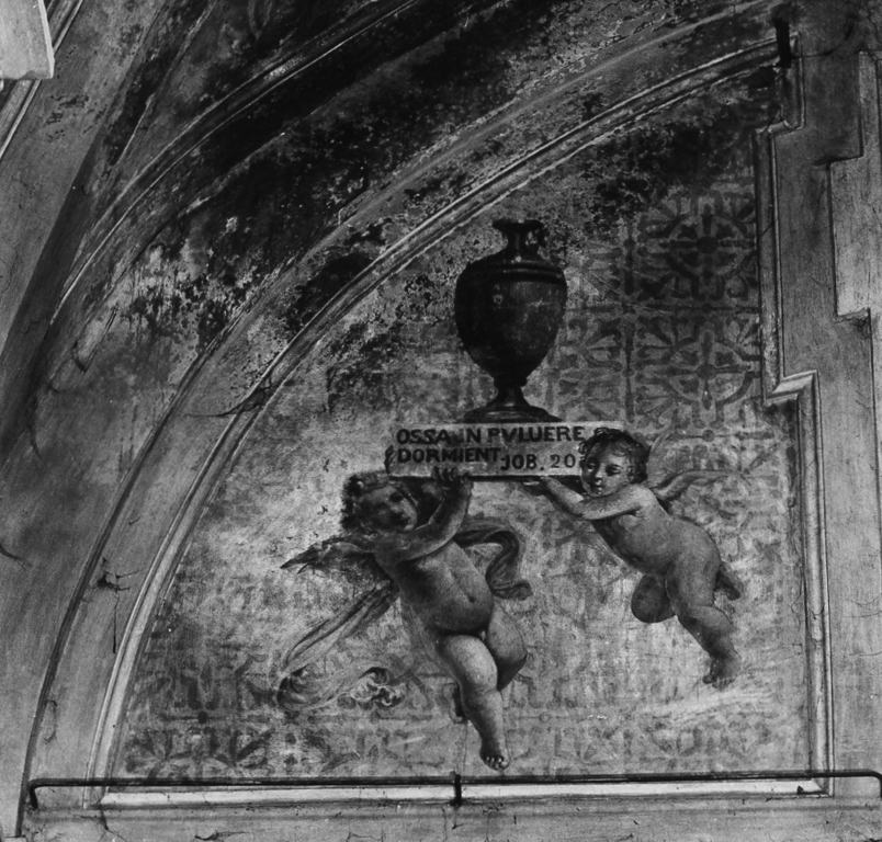 angeli reggitarga (decorazione pittorica) - ambito Italia meridionale (prima metà, inizio sec. XVIII, sec. XX)