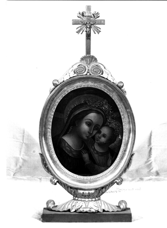 Madonna con Bambino (dipinto) di Gagliardi Pietro (attribuito) (sec. XIX)