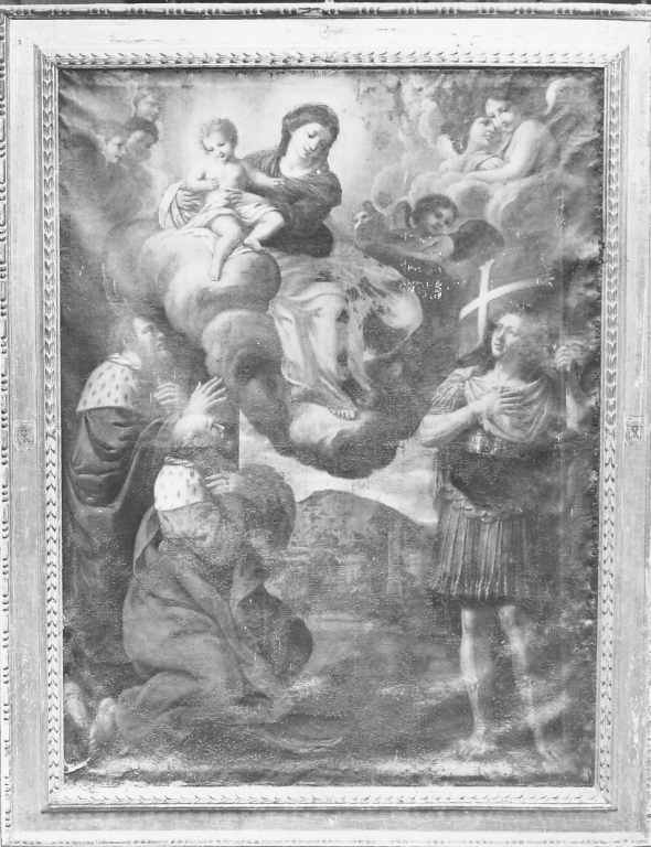 Madonna con Bambino e Santi Martiri (dipinto) - ambito laziale (seconda metà sec. XVII)