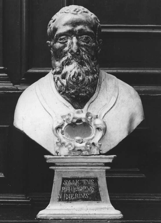 San Filippo Neri (reliquiario - a busto) - ambito napoletano (fine/inizio secc. XVI/ XVII)