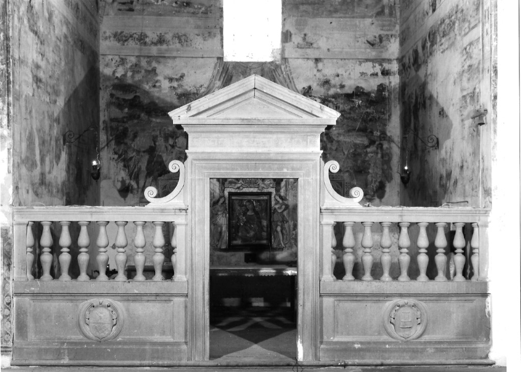 balaustrata di altare di Mastro Giovanni da Orvieto (attribuito), Mastro Cascio da Firenze (attribuito) (sec. XVI)