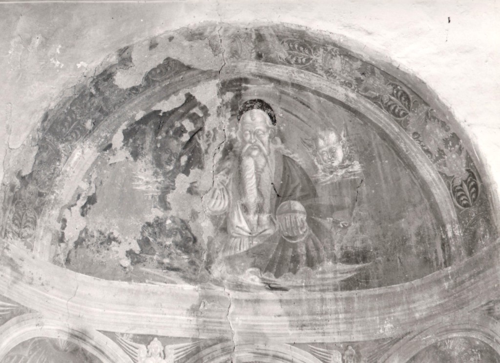 Madonna con Bambino e angeli tra San Sebastiano e San Rocco (dipinto) - ambito laziale (inizio sec. XVI)