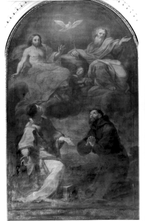 adorazione della Trinità (dipinto) di Triga (attribuito) (primo quarto sec. XVIII)