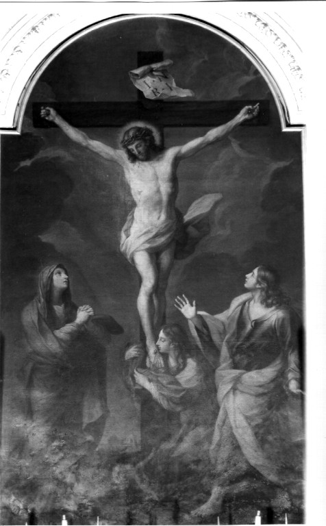 Il Crocifisso, crocifissione (dipinto) di Pozzi Pietro (attribuito) (primo quarto sec. XVIII)