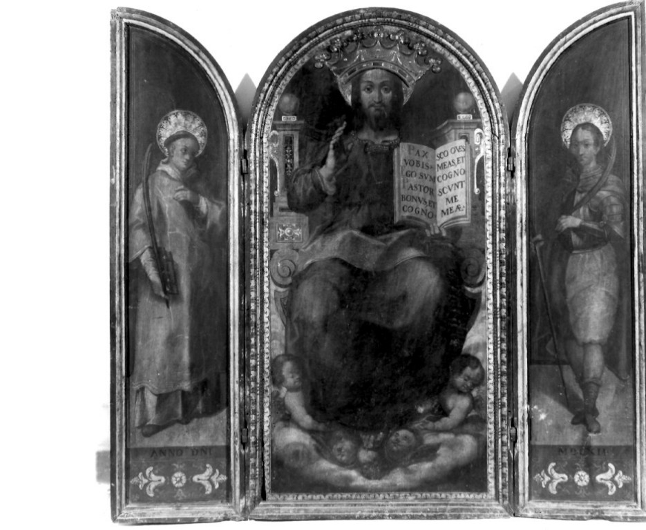 Trittico del SS. Salvatore, Cristo Salvatore (trittico) - ambito viterbese (sec. XVII)