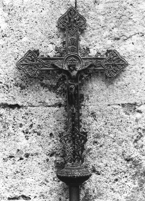 croce processionale - ambito laziale (inizio sec. XX)