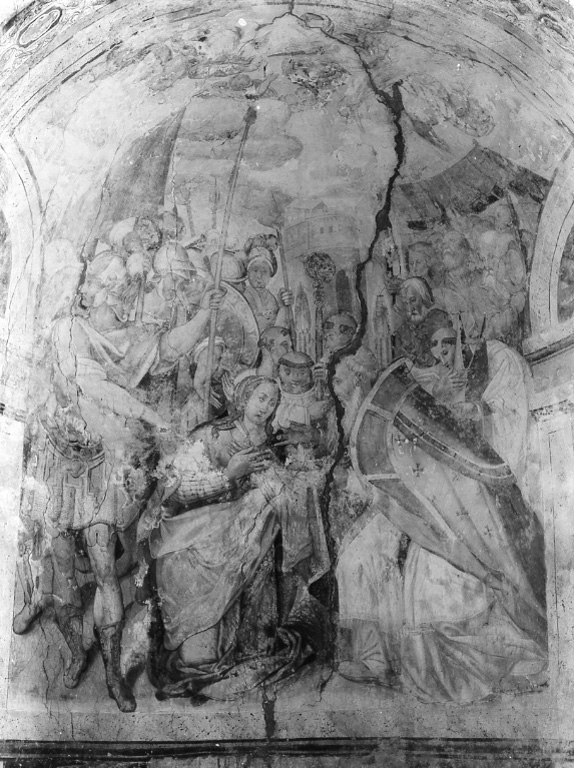 martirio di Santa Lucia (dipinto) di Licati Federico (fine/inizio secc. XVI/ XVII)