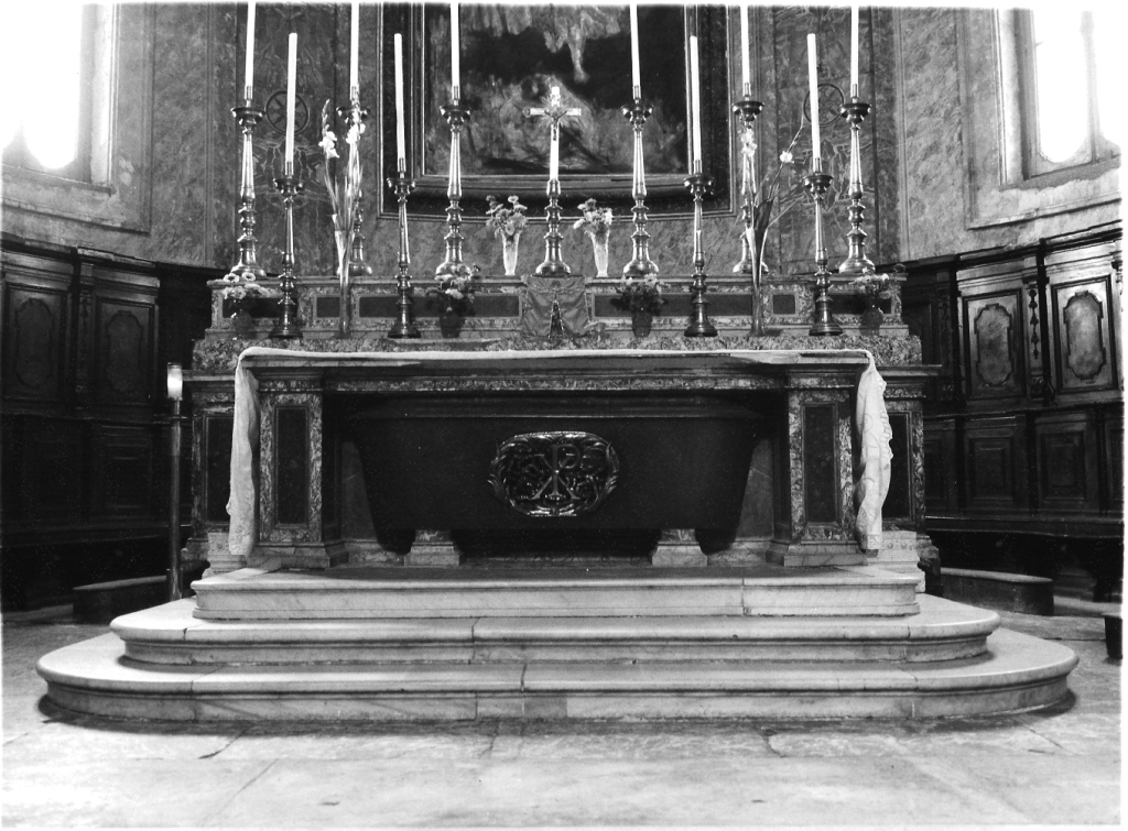 altare maggiore - ambito laziale (metà sec. XVIII)