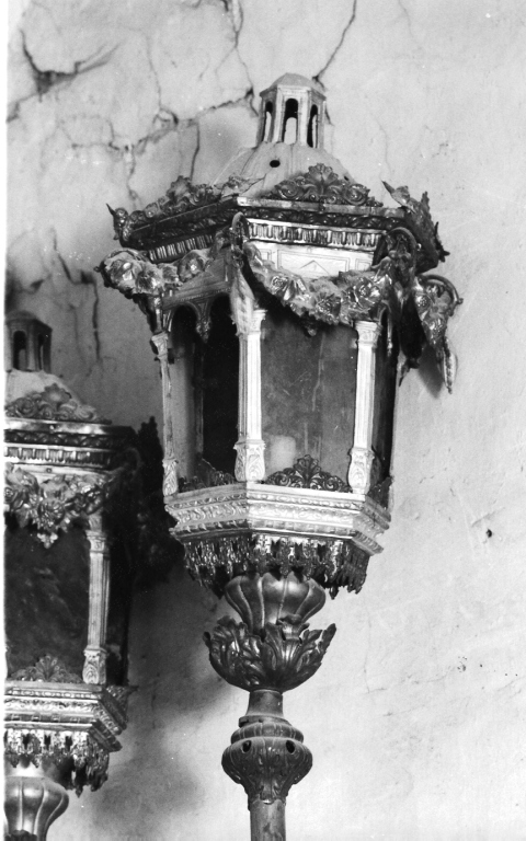 lanterna processionale, coppia - ambito laziale (seconda metà sec. XIX)
