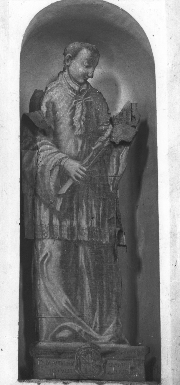 San Luigi Gonzaga (dipinto, elemento d'insieme) di Giannotti Virginia (attribuito) (sec. XVIII)