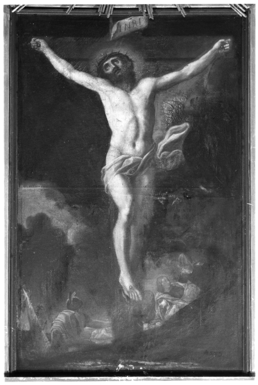 Cristo crocifisso (dipinto) - ambito Italia centrale (ultimo quarto, primo quarto sec. XVII, sec. XVIII)