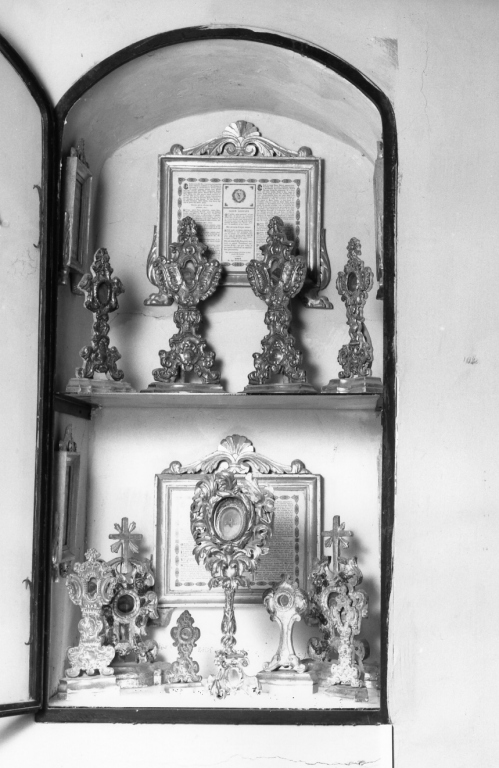 armadio per reliquiari - ambito laziale (fine sec. XIX)