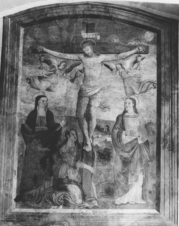 crocifissione di Cristo (dipinto) di Aquili Antonio detto Antoniazzo Romano (scuola) (sec. XVI)