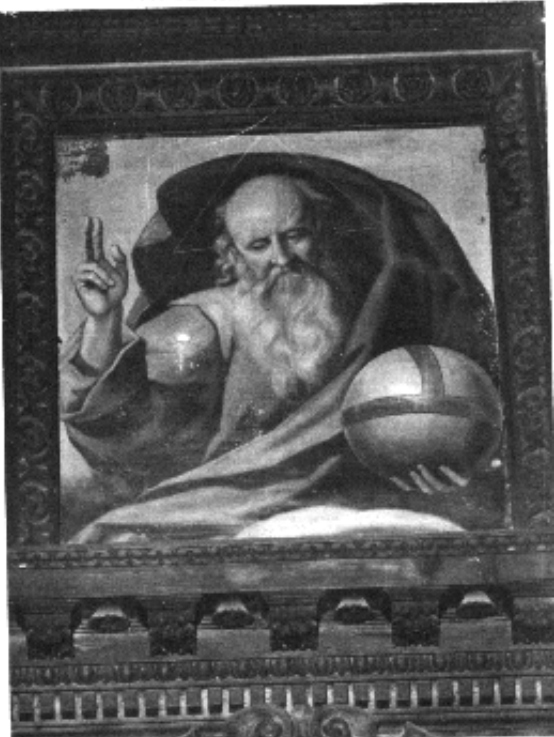 Dio Padre benedicente (dipinto) di Bedeschini Giulio Cesare (attribuito) (prima metà sec. XVII)