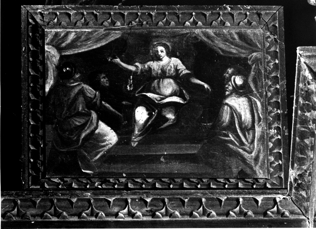 disputa di Gesù con i dottori nel tempio (dipinto) - ambito abruzzese (prima metà sec. XVII)