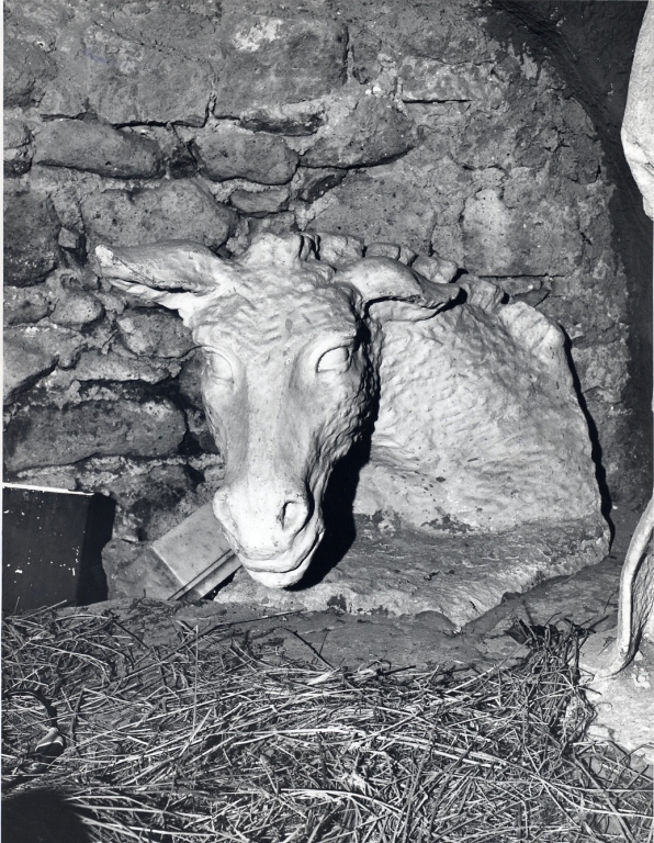 asino (statua da presepio) - bottega romana (secondo quarto sec. XVII)