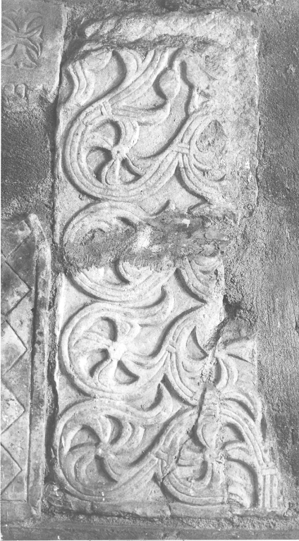pluteo, frammento - bottega romana (secc. IX/ X)