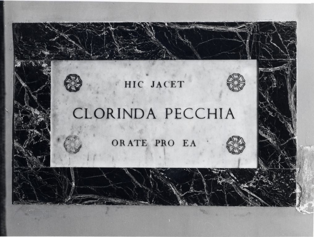 lapide tombale - bottega Italia centrale (secc. XIX/ XX)