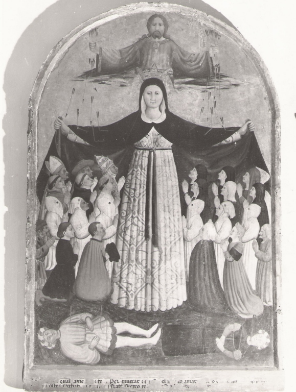 Madonna della Misericordia (dipinto) di Pica Valentino (metà sec. XV)