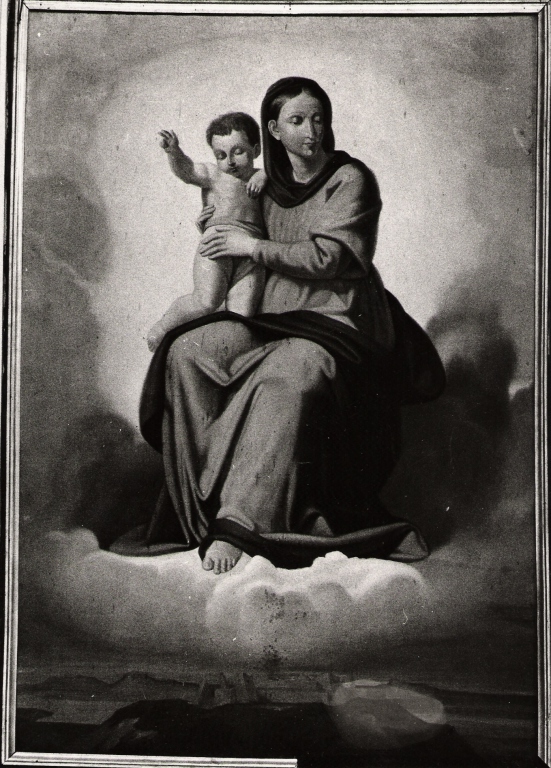 Madonna con Bambino (dipinto) di Arieti Antonio (sec. XIX)