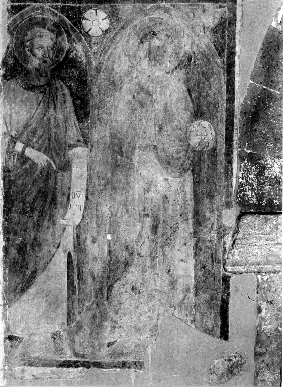 arcangelo Gabriele e Isaia (dipinto) - ambito laziale (metà, seconda metà sec. XIV, sec. XIV)