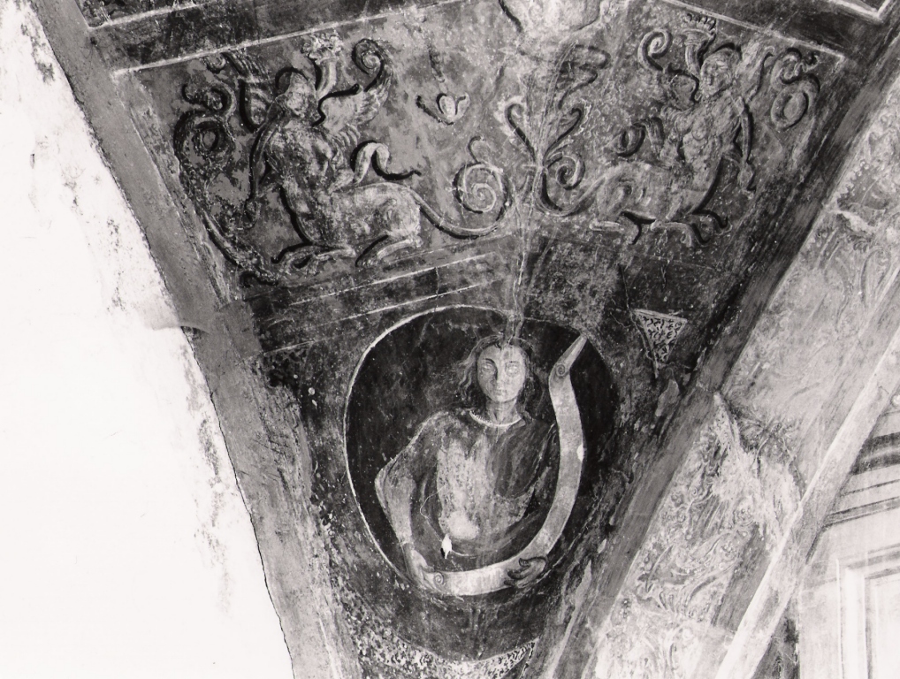 profeti in clipei (dipinto, complesso decorativo) - ambito campano (fine sec. XV)