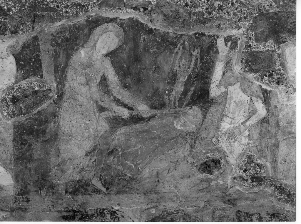 Caino uccide Abele (dipinto) di Maestro della Genesi (prima metà sec. XIII)