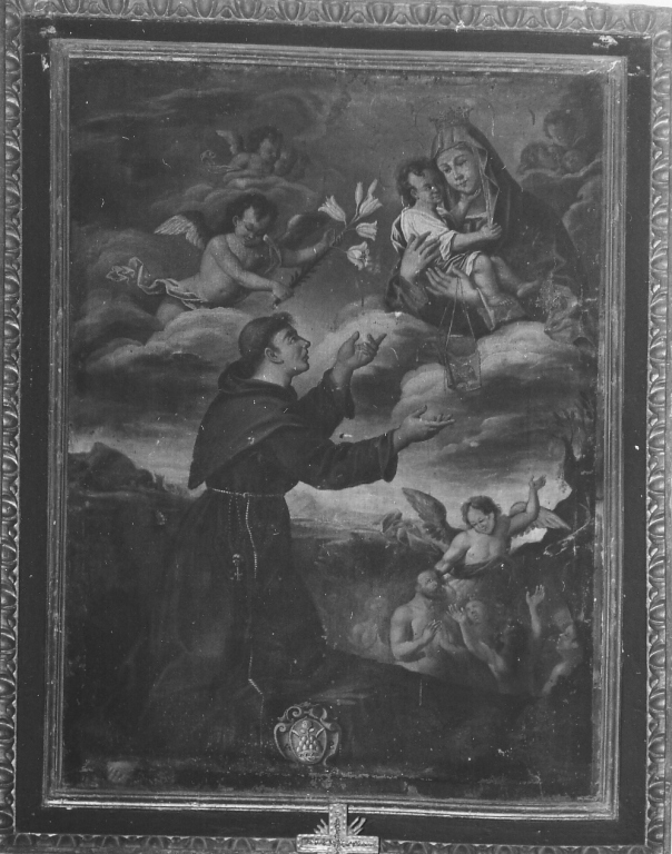 apparizione della Madonna (dipinto) - ambito napoletano (seconda metà sec. XVII)