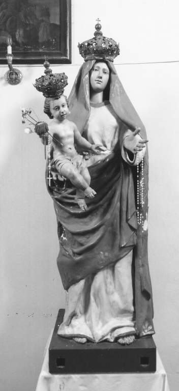 Madonna con Bambino (statua processionale) - ambito laziale (inizio sec. XX)