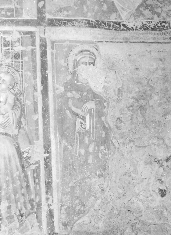 Santo (dipinto, frammento) di Jacopo di Roccatinta (sec. XV)