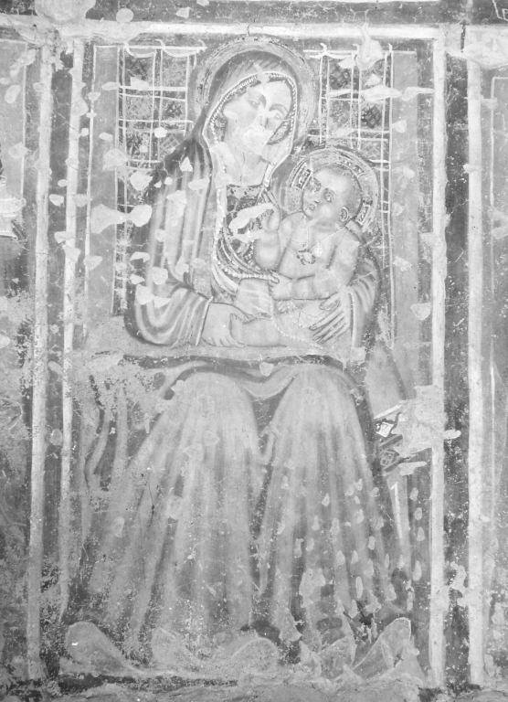 Madonna con Bambino (dipinto) di Jacopo di Roccatinta (cerchia) (sec. XV)