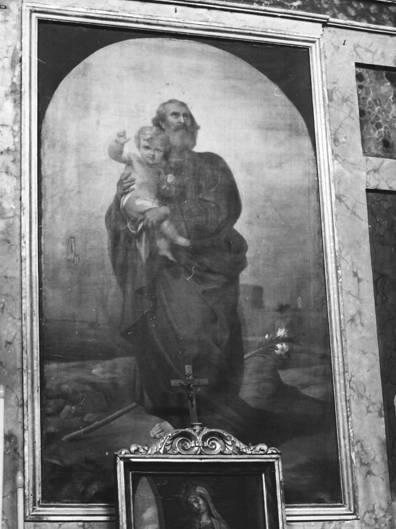 San Giuseppe e Gesù Bambino (dipinto) - ambito laziale (sec. XIX)
