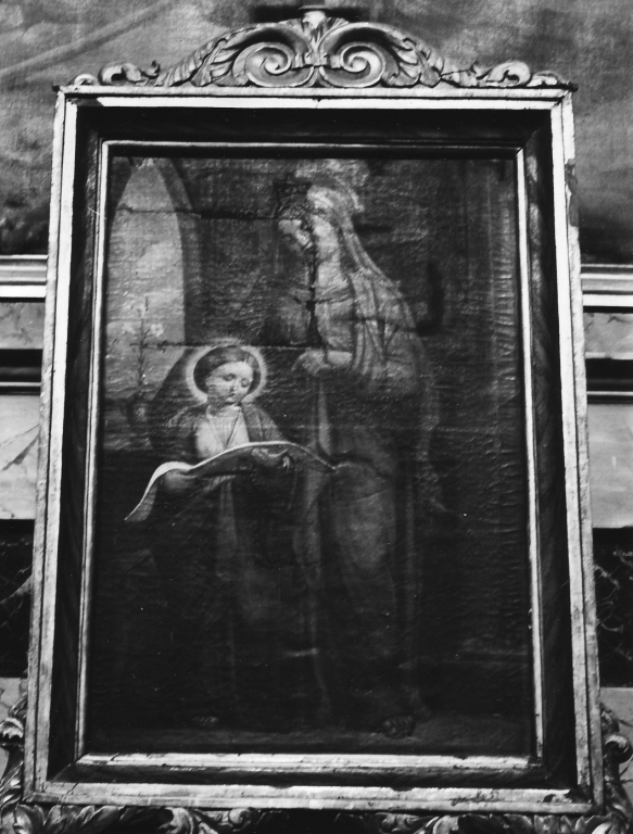 Maria Vergine bambina e Sant'Anna (dipinto) - ambito laziale (sec. XIX)
