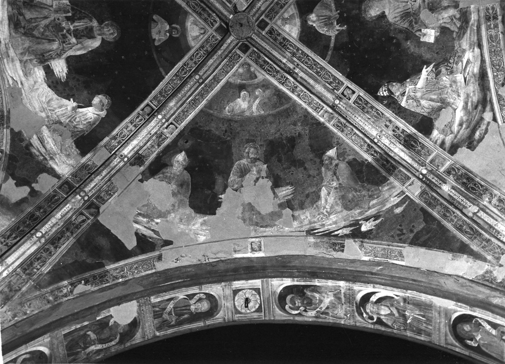 Santi e Profeti (soffitto dipinto, complesso decorativo) di Lorenzo da Viterbo (e aiuti) (sec. XV)