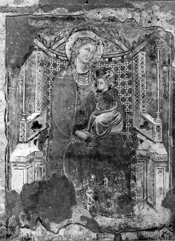Madonna in trono con Bambino (dipinto, opera isolata) - ambito viterbese (sec. XIV)