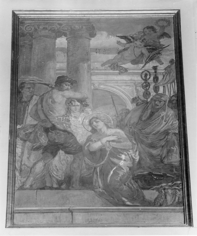 martirio di Sant'Agapito (dipinto) di Galimberti Silvio (sec. XX)