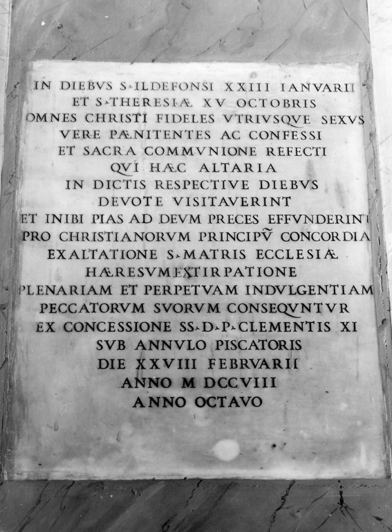 lapide commemorativa - bottega laziale (sec. XVIII)